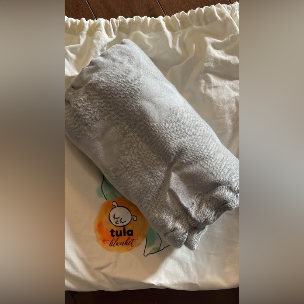 Tula Love Pierre Grey Heart Baby Blanket